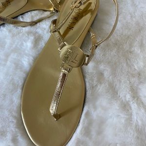 Ralph Lauren gold sandals Never Worn Size 7